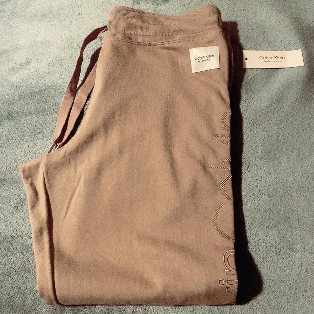Calvin Klein tan sweats